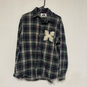 Salvage Public Plaid Top